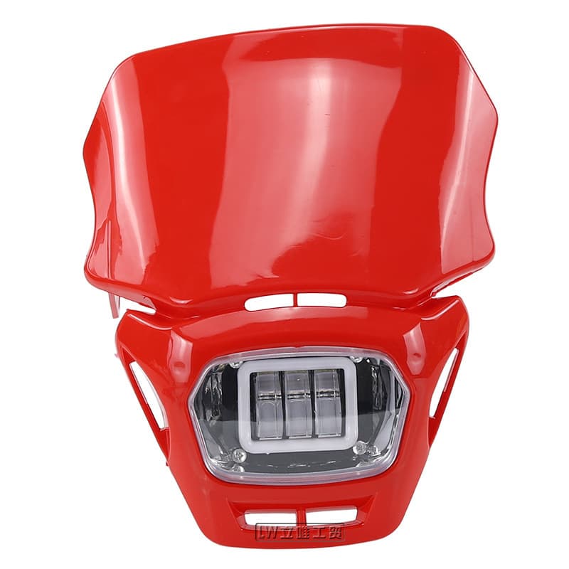 Off-Road Motorcycle LED Headlight Modification Accessories Feiying Apollo Small High Race Four-Eye Ghost Face Headlight Square Light