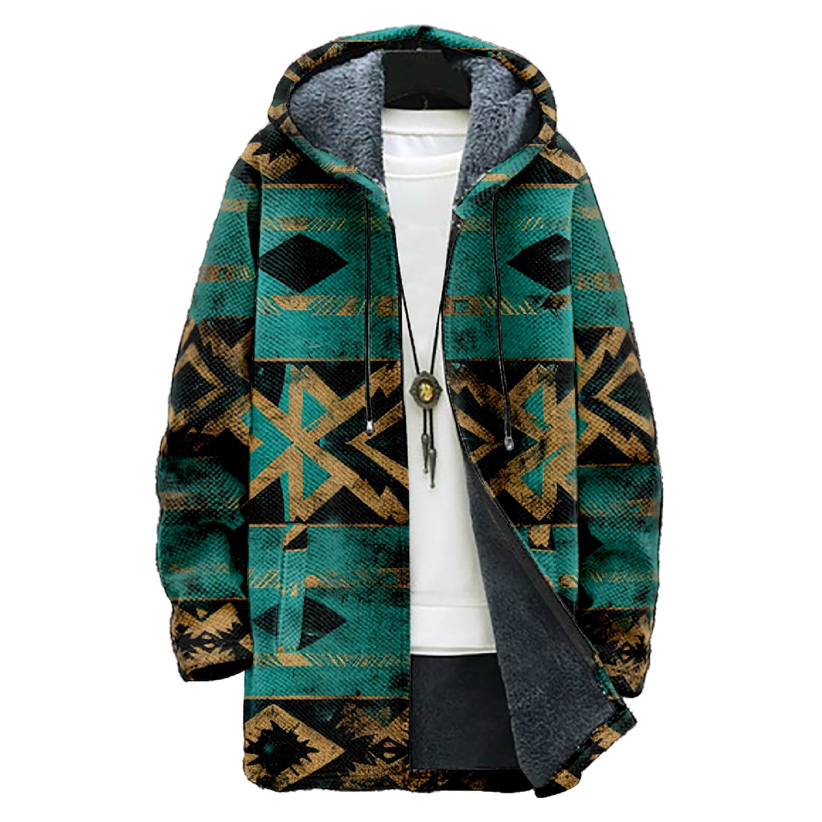 2026 New Cross-Border Long-Sleeved Hooded Sweatshirt, European and American Style, 3D Digital Printed Men's Casual Long-Sleeved Hooded Jacket