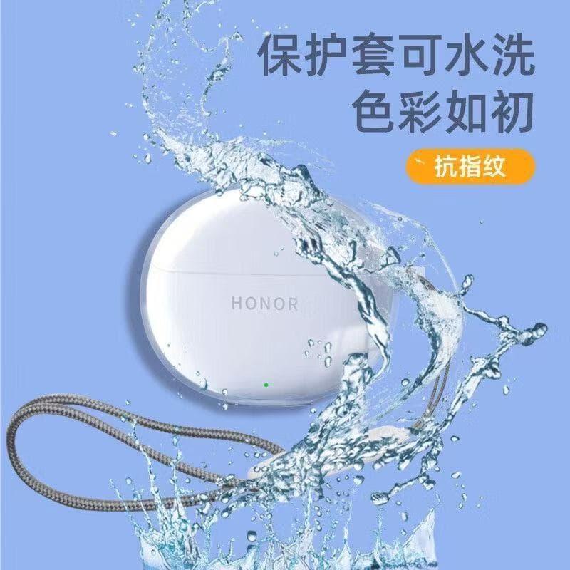Compatible with Honor X9 Collector's Edition Protective Case Full Coverage Anti-Drop Honor Earbuds X9 Collector's Edition Transparent Earphone Case
