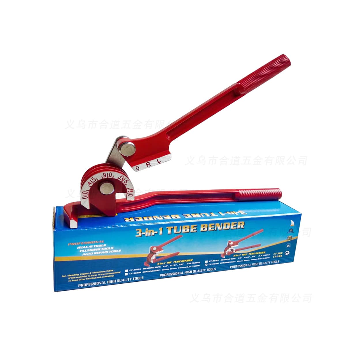 Manual Pipe Bender Three-Groove Bender for Air Conditioning Copper and Aluminum Pipes, Handheld Bender Capable of Bending 6mm, 8mm, 10mm Copper Pipes