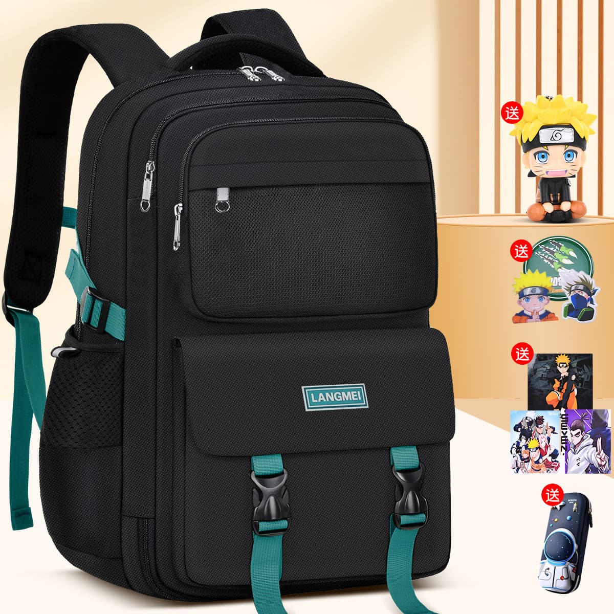 Elementary School Backpack for Boys Grades 1-3-6-9 Children Weight Reduction Spine Protection Durable Large Capacity Backpack for Boys