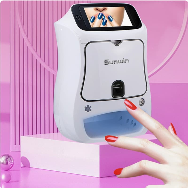 Jolimark NAA03 Wireless WiFi Bluetooth Smart Nail Printer with Auto Color Printing, Spray Painting, and Drying All-in-One