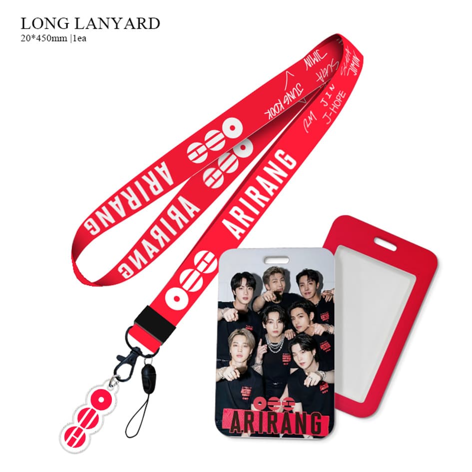 BTS BT21 ARIRANG Official Phone Strap Card Holder JK SUGA JIMIN JIN Merchandise