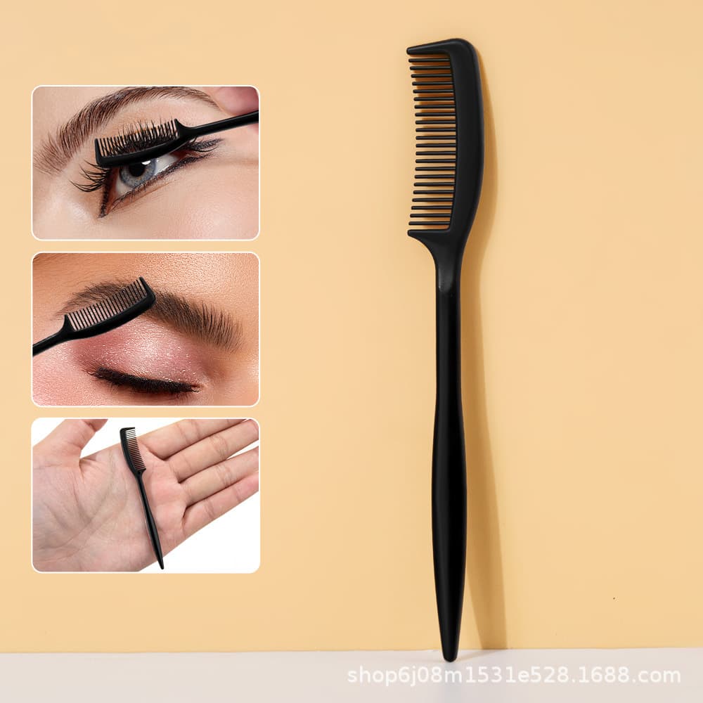 Mini eyebrow comb eyelash comb plastic small comb portable eyebrow combing false eyelashes pet supplies makeup tools