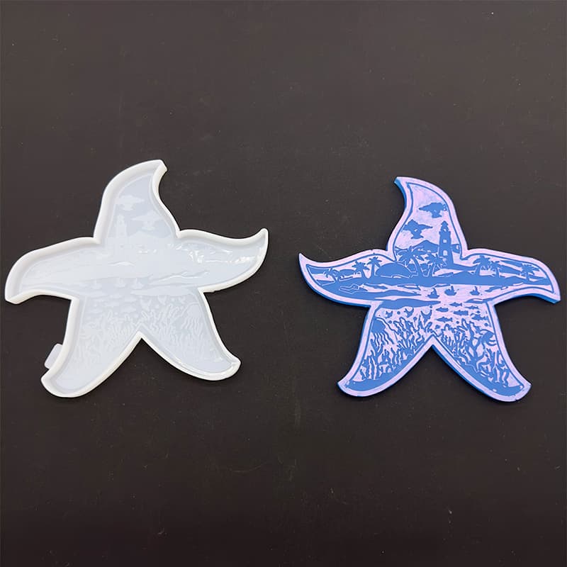 Starfish Wall Hanging Silicone Mold, DIY Starfish Home Wall Decor Silicone Mold, DIY Handmade Resin Mold
