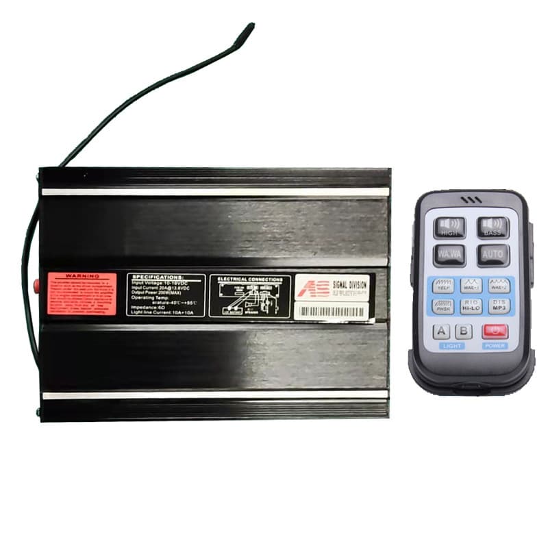 Source Factory: Car Alarm Siren Speaker 200W Vehicle Wireless Loudspeaker AS7200GH