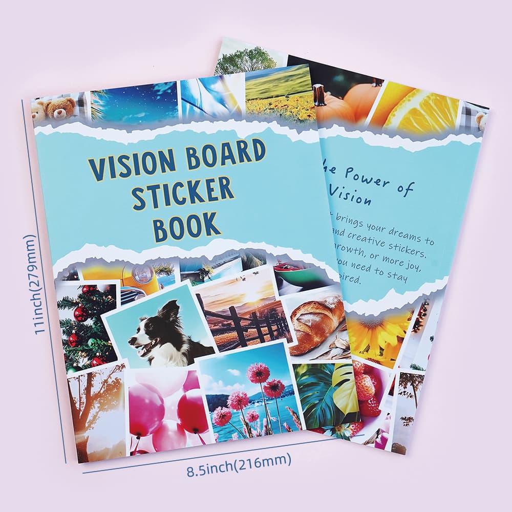 Cross-Border Vision Board Vision Book Inspirational Material Clip Art Dream Goal DIY Vision Board Sticker Book