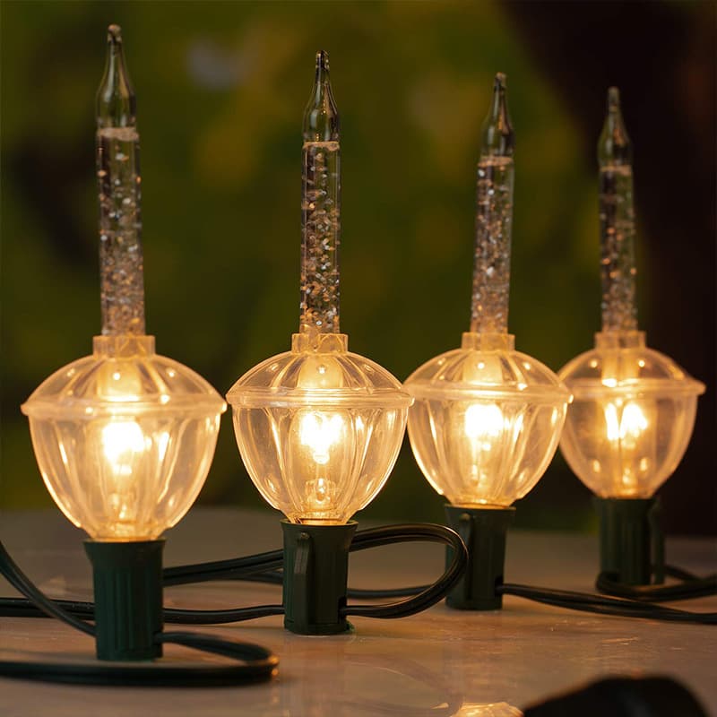 Guangyi Custom Cross-border US Standard Multi-color Adjustable Glass Simulation Candle Lamp for Festival Venue Decoration Atmosphere Bulb