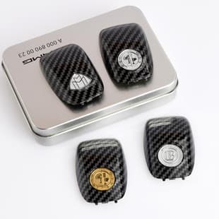 Mercedes Maybach New E-Class C-Class E300L Carbon Fiber Key Case Cover AMG Apple Tree Key Back Cover