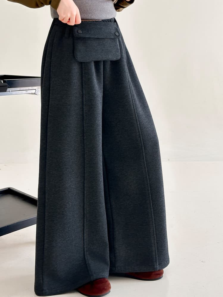 Children's Spring/Autumn Pants 2026 New Girls Korean Simple Navy Loose Wide-Leg Casual Pants In Stock