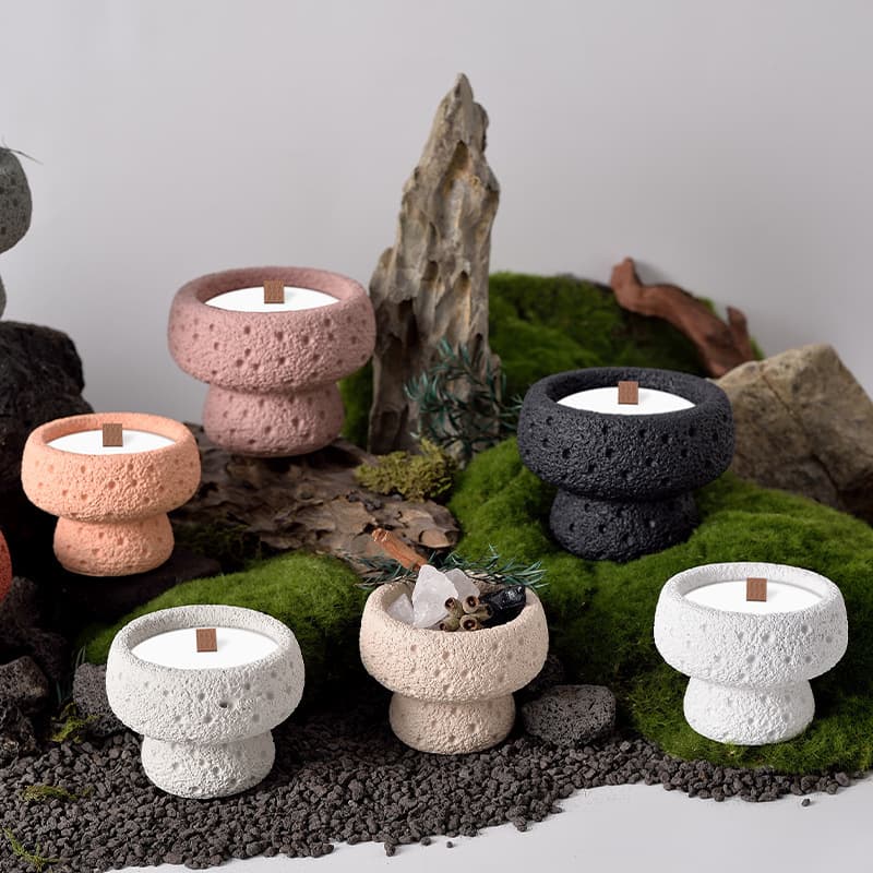 Cross-border Creative Candle Home Fragrance Minimalist Decorative Ceramic Candle Cup Nordic Candle Holder Ornament