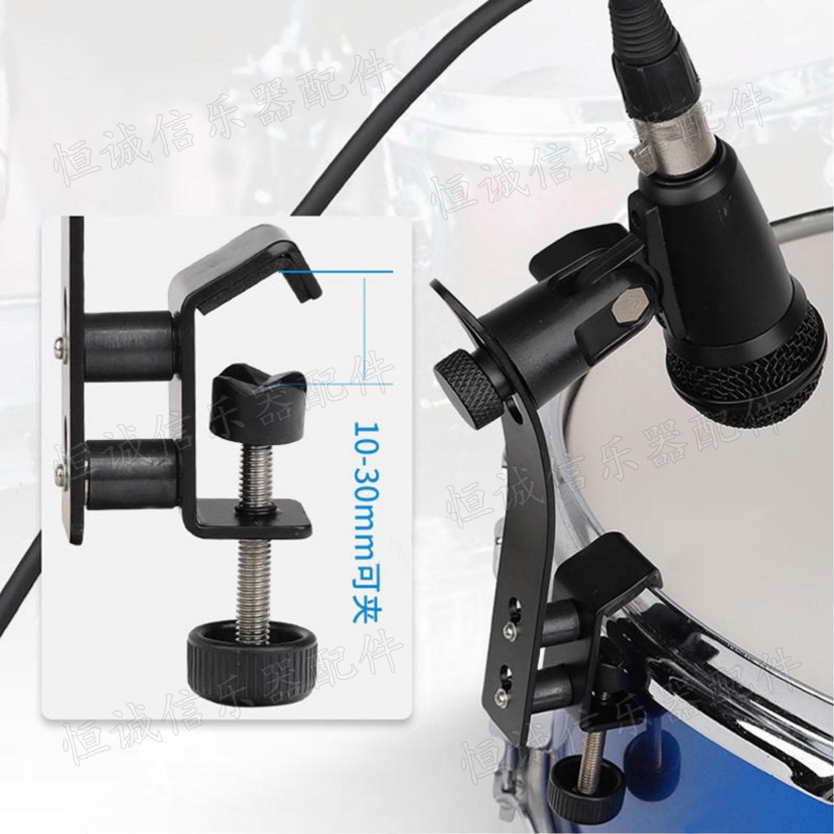 Drum Clamp Drum Set Clamp Drum Microphone Clamp Drum Metal Clamp Drum Stand Microphone Holder Shockproof