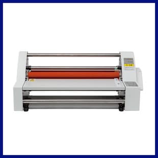 V350 Laminating Machine, Electronic Temperature Control, Cold and Hot Lamination Dual Use, Single and Double Sided Heating Modes