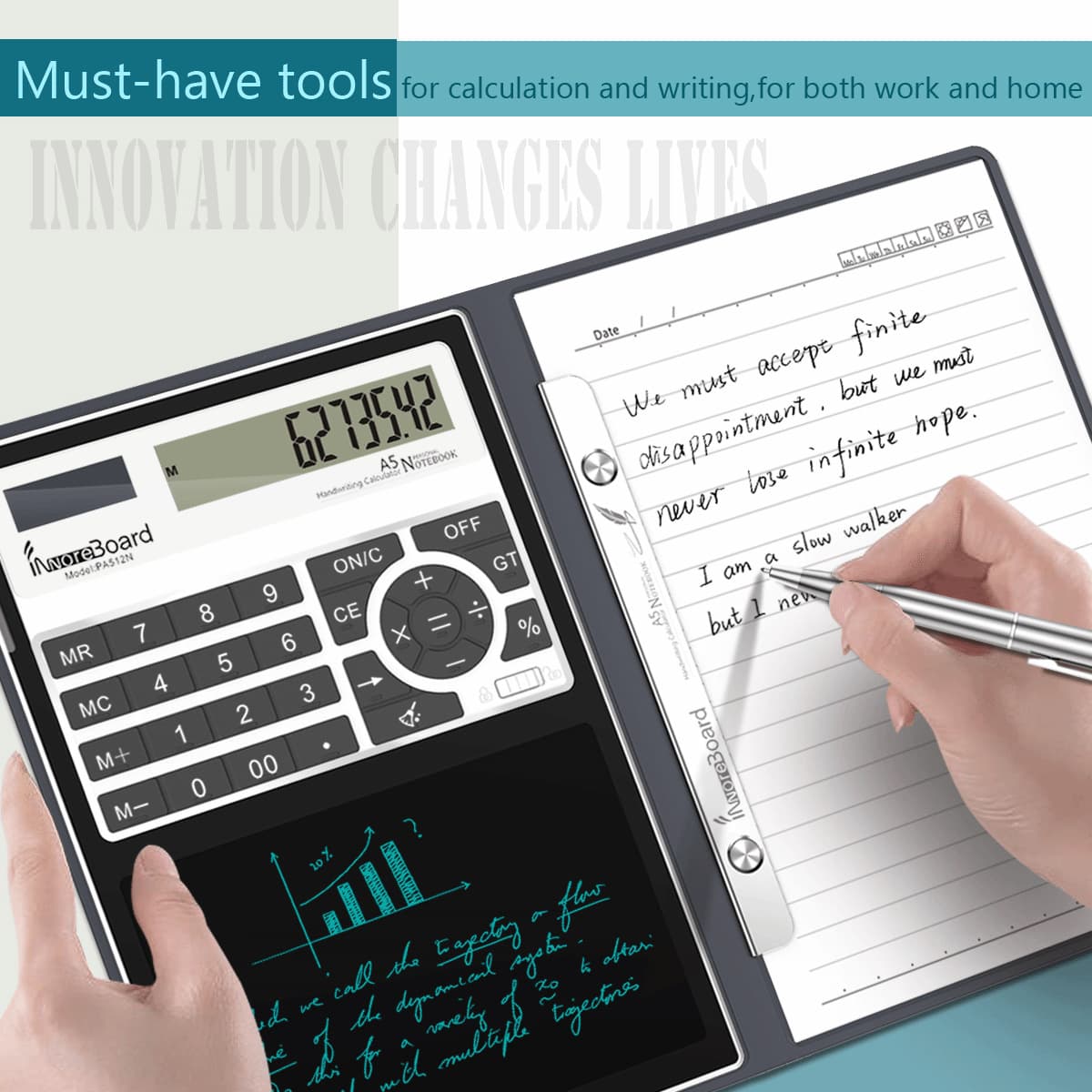 Solar calculator writing tablet financial office accounting company student-specific gifts cross-border can be shipped in one piece