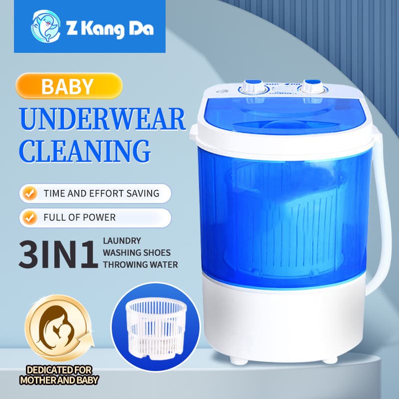 Cross-border Trade Home Mini Washing Machine Multi-functional Washer and Shoe Washer All-in-One Machine Mother and Baby Washing Machine Factory Wholesale