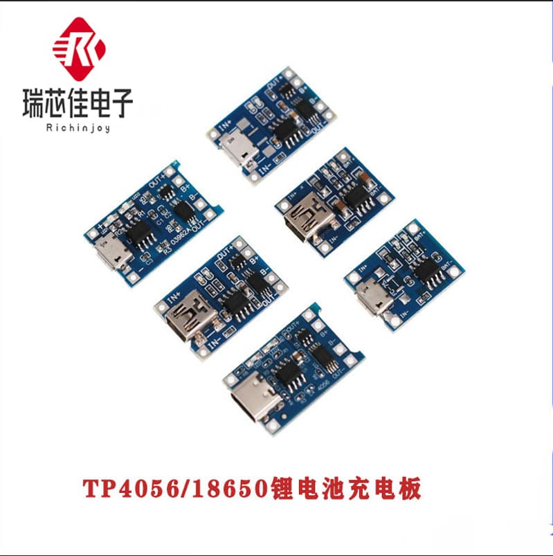 TP4056|18650 lithium battery 3.7v 3.6V 4.2V lithium battery charging board 1A overshoot and over-discharge protection