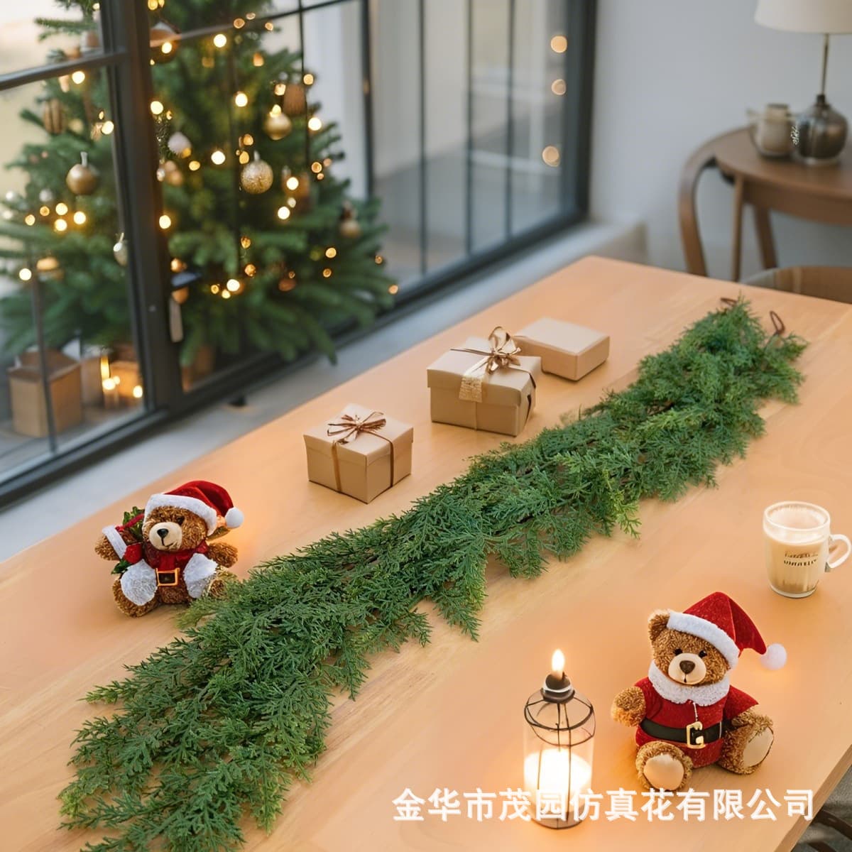 Amazon's best-selling artificial pine needle vine Christmas celebration decoration, cypress pine tree, Norfolk pine needle branches and leaves