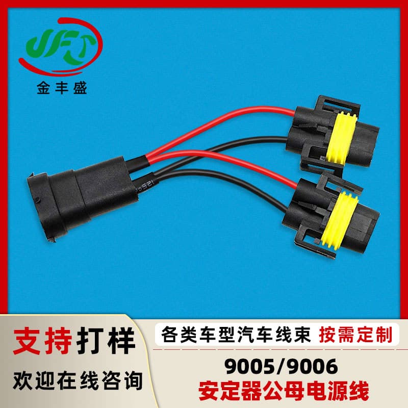 Car HID Xenon Lamp Fog Light Wiring Harness Headlight Adapter 90059006 Ballast Male and Female Power Terminal Wire
