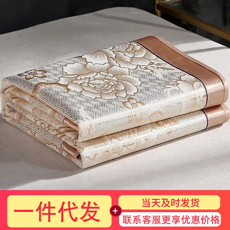 Ice Silk Mat Wholesale Direct from Manufacturer: Summer dormitory, home use, bunk bed cooling mat, single/double, foldable straw mat.