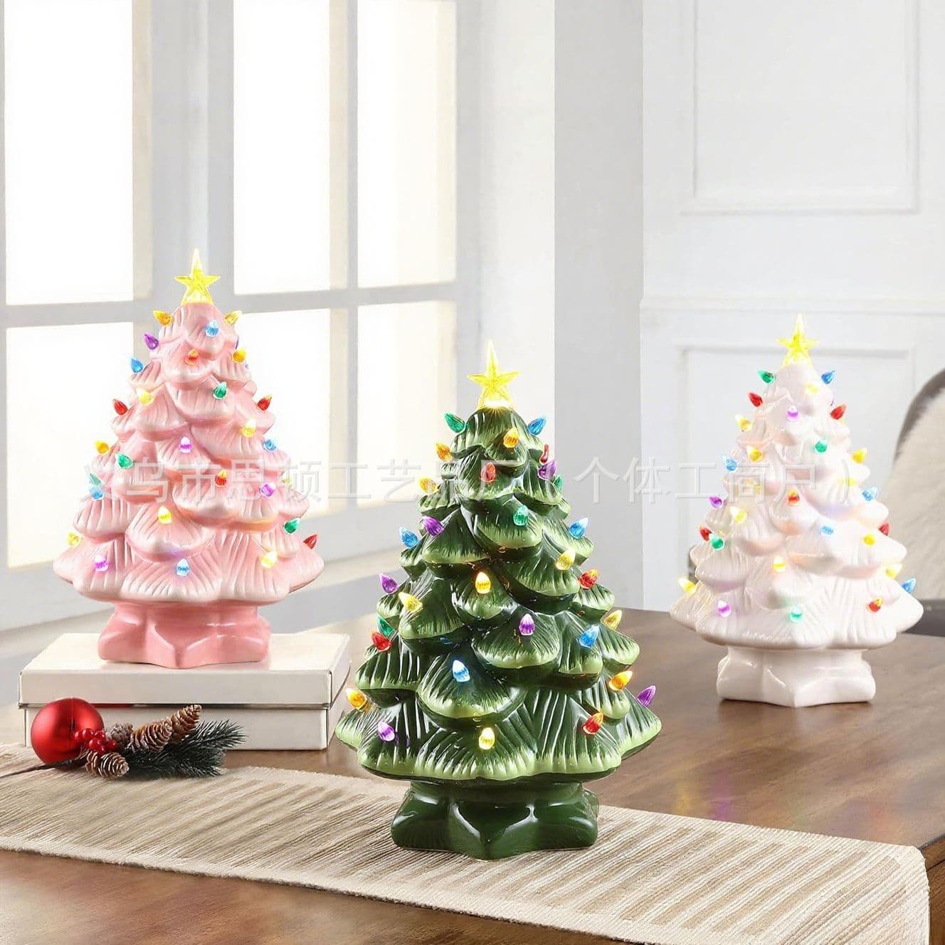 Cross-border Christmas Tree Ornament for Window Display and Courtyard Decoration, Creative Artistic Christmas Tree Decor