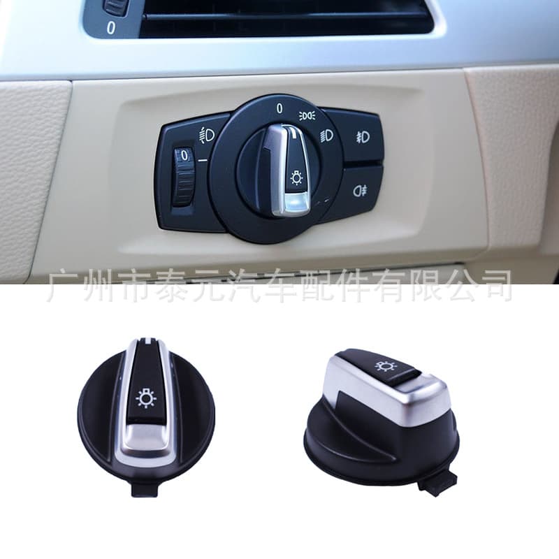 Compatible with BMW 3 Series, 5 Series, X1 Headlight Switch Knob, 7 Series 318 320 325 330 335 E92 E90