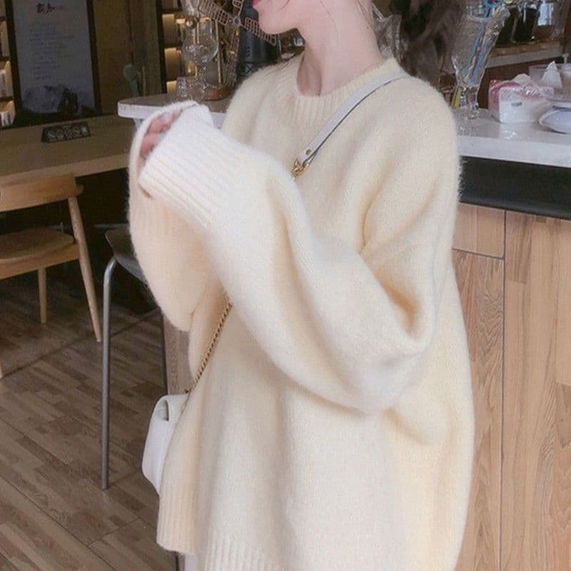 Trendy Knit Sweater for Women Fall Winter New Style, Soft and Cozy Casual Layering Top