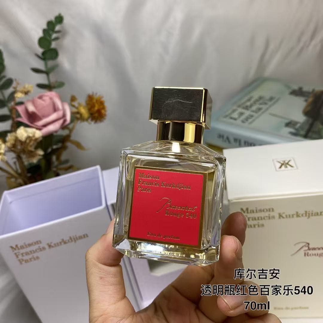 Kurkdjian Red Bottle Baccarat 540 Extrait 70ML Clear Bottle Red Baccarat 540 Oud 70ML