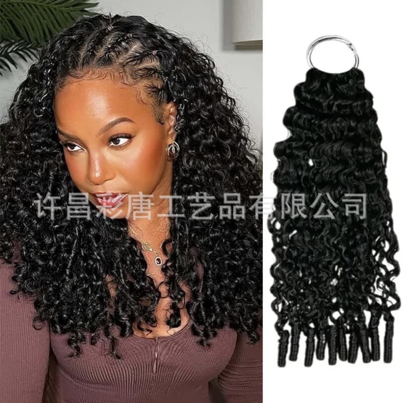 Feather Crochet Human Hair Burmese curly