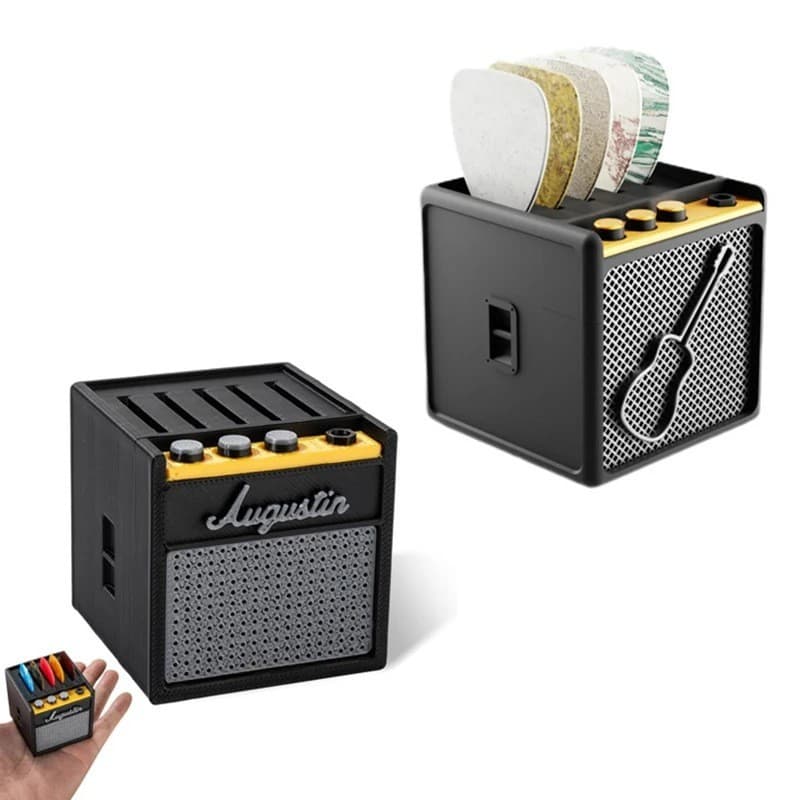 New Cross-Border 3D Printing Guitar Picks Holder 3D Printed Guitar Pick Storage Box