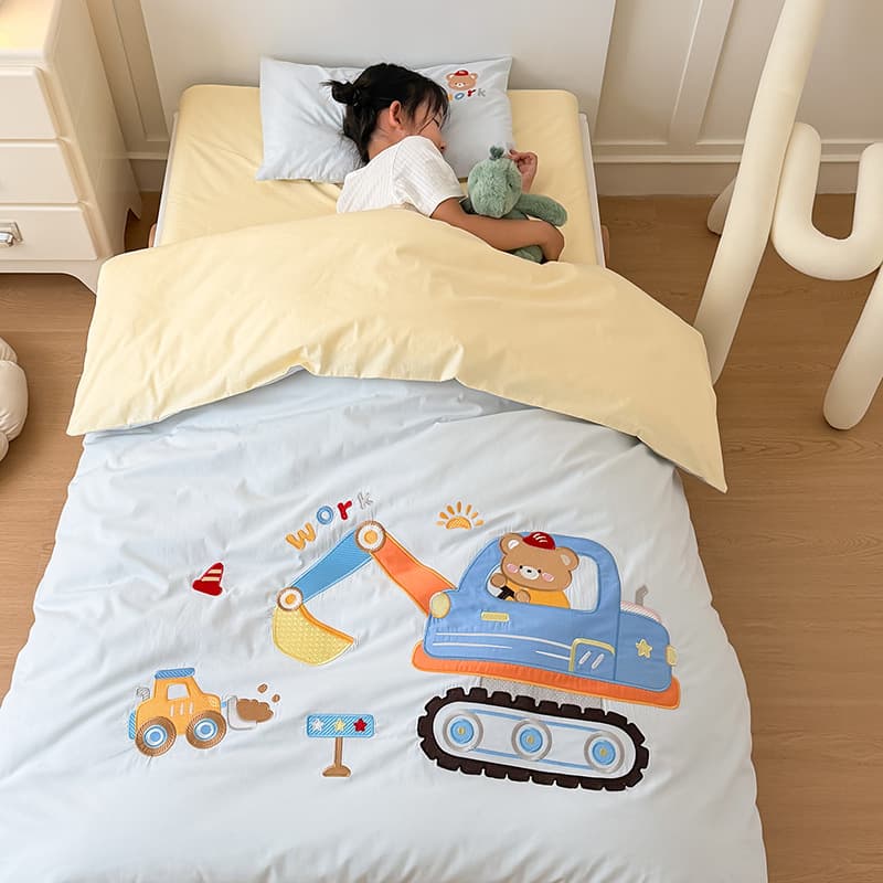 Cotton Washed Cotton Kindergarten 3-Piece Set Pure Cotton Washed Cotton 6-Piece Set Children's Kindergarten 7-Piece Set Nap Quilt