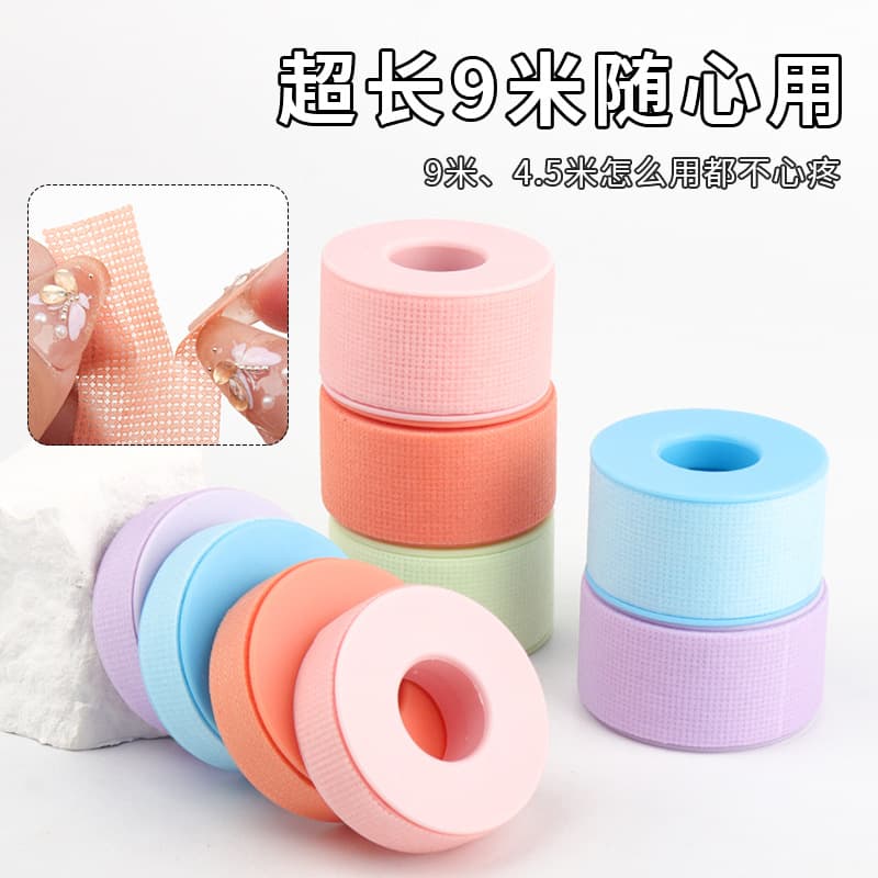 Wholesale Plastic Core Tape Eyelash Nonwoven Isolation Pad Lash Extension Separation Tape for Upper and Lower Lashes