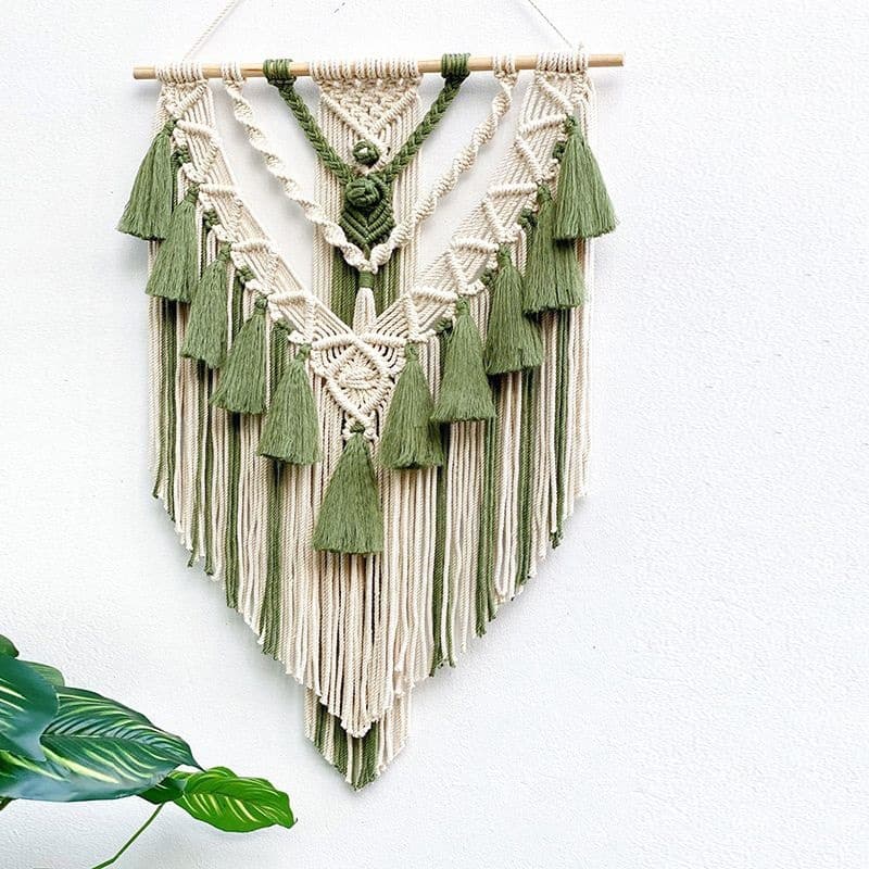 Nordic Tapestry Handwoven Wall Hanging Indoor Wall Background Decorative Wall Art for Bedroom Entryway Home Decor Direct Sale