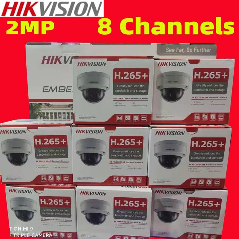 Hikvision Ip Security Kit 2K 8Ch Poe Nvr 8Pcs Hikvision Poe