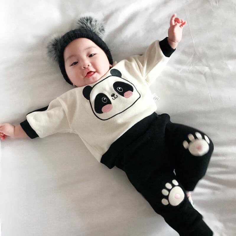 Baby Spring Clothing Cartoon Hoodie and Pants Set Toddler Boy Girl Fashionable Two-Piece Set