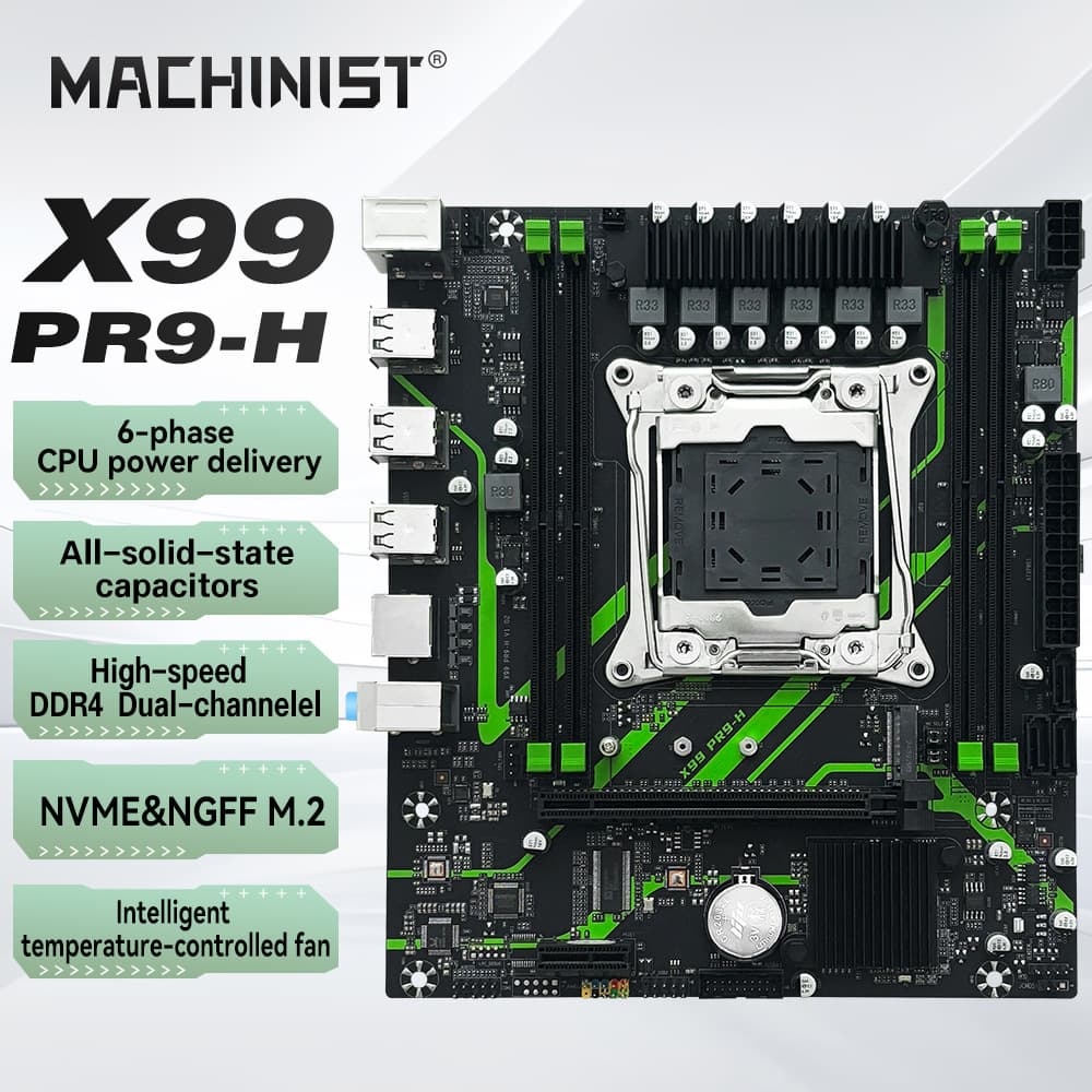 MACHINIST X99-PR9-H Motherboard DDR4 Supports NVMe M.2 2011-3