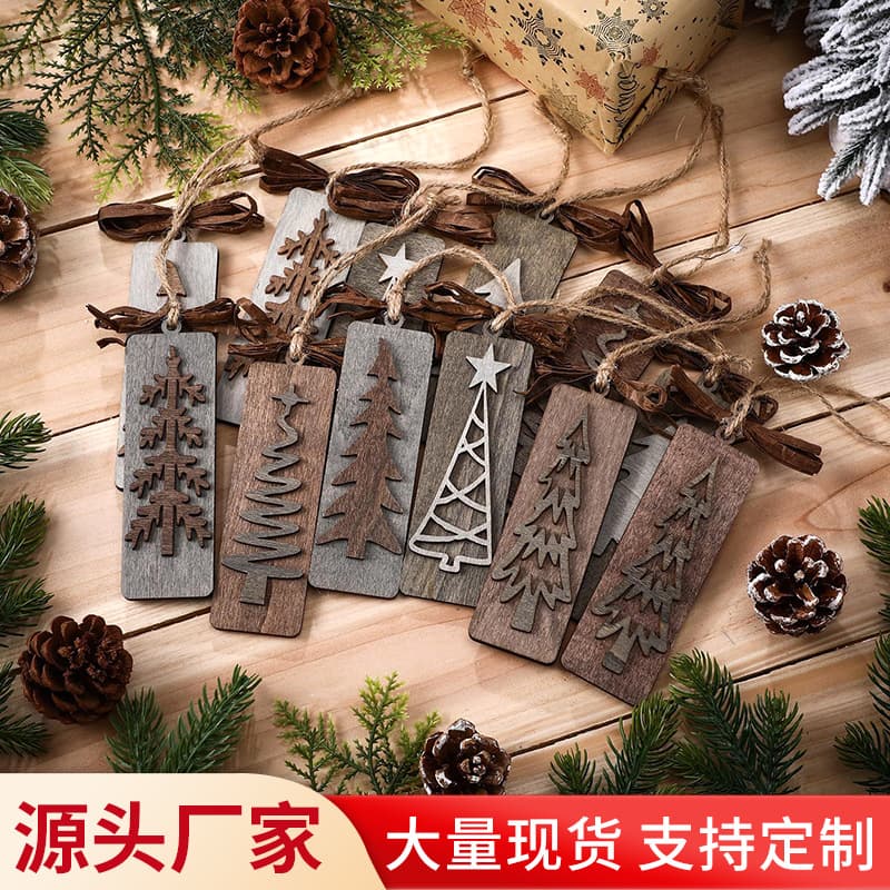 Cross-border Wooden New Product Christmas Tree Ornament Jewelry Office Decoration Creative Home Craft