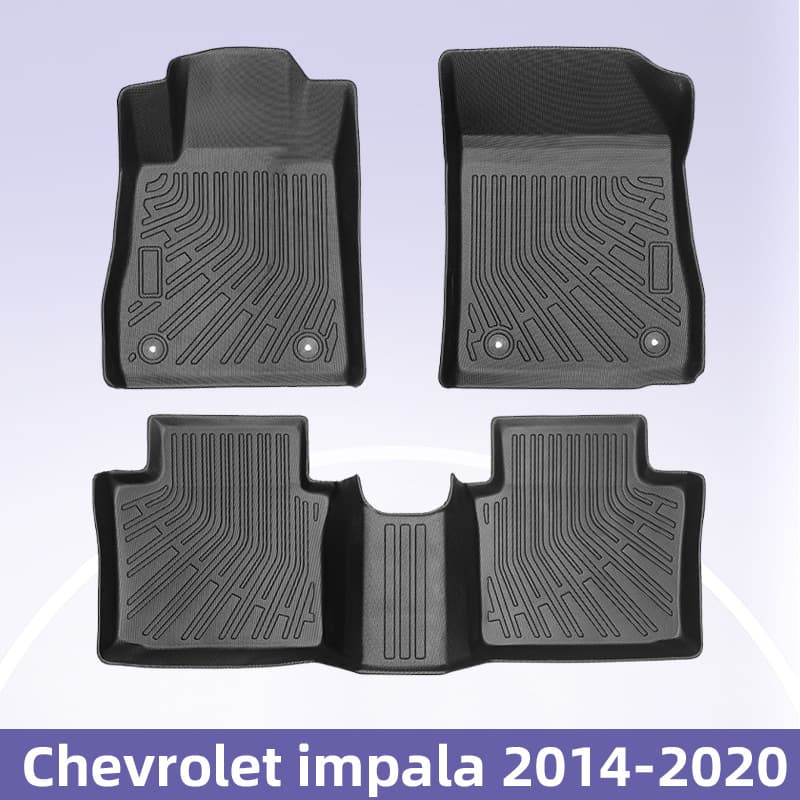 Compatible with Chevrolet Impala 2014-2020 TPE Floor Mats 3D All-Weather Material Trunk Mat
