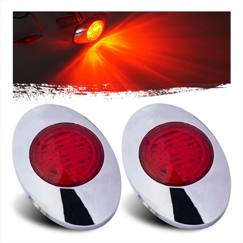 3LED Truck Side Marker Light, 12V Turn Signal, Super Waterproof Boat & Ship Signal Light