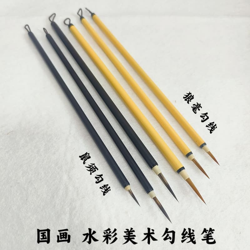 Direct from Manufacturer Fine-Tip Wolf Hair Brushes for Traditional Chinese Painting, Detail Work, and Watercolor Wholesale