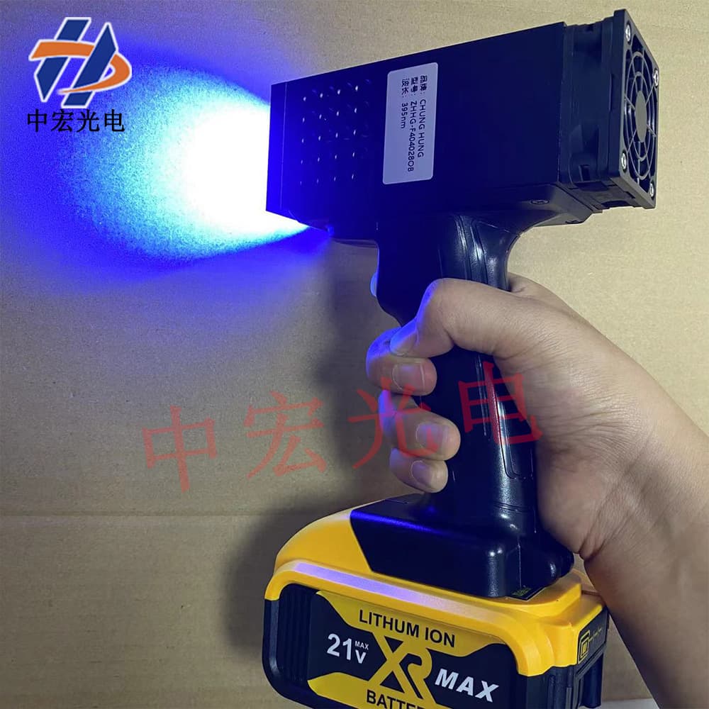High-endurance lithium battery handheld UV light curing putty, automotive paint baking purple light curing LED curing lamp