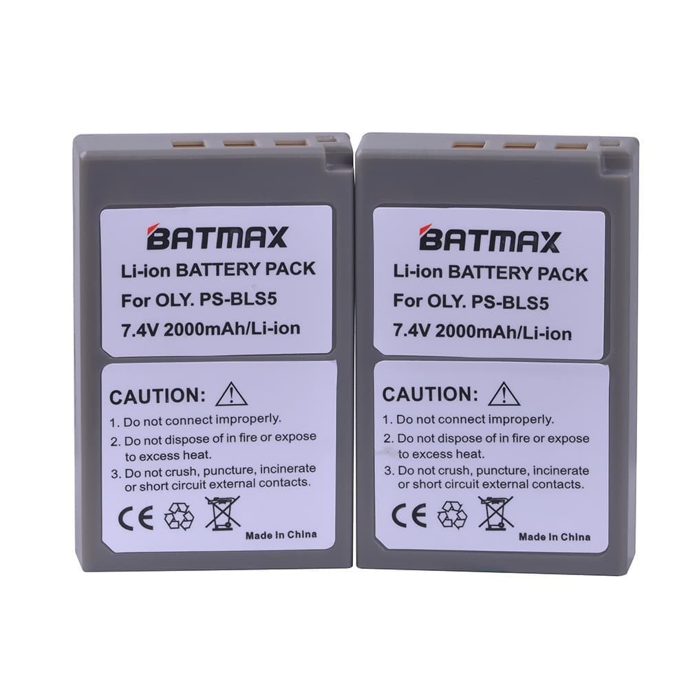 PS-BLS5, BLS-5, BLS-50 batteries are suitable for Olympus PEN E-PL2 E-400 cameras