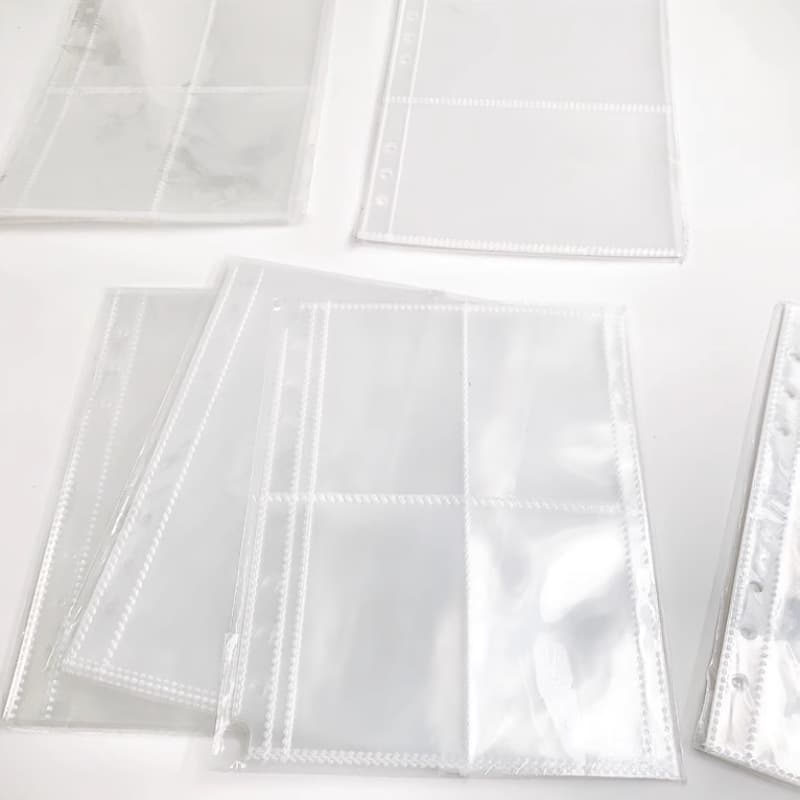 A5 Compact Four-Compartment Star-Collecting Album with A4 PP High-Transparency 3-Inch 4-Pocket Loose-Leaf Inner Pages
