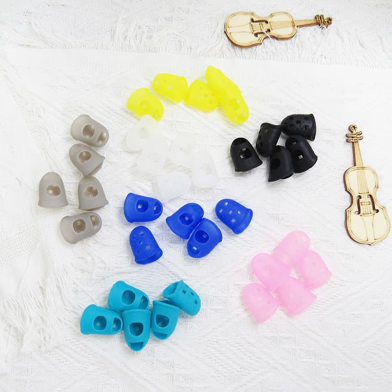 Guitar Silicone Finger Protector, Ukulele Accessories, Wear-Resistant Thickened Silicone Finger Protector