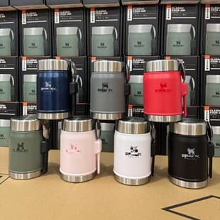 New American Stanley Stainless Steel Insulated Cup Portable Lunch Box Vacuum Insulated Food Canister Thermal Soup Jar 414ml