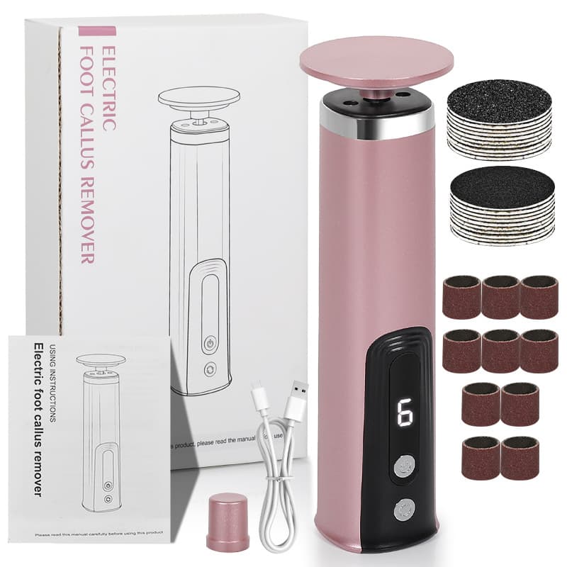 New Cross-Border Electric Foot File for Home Use, Dead Skin and Callus Remover, Heel Grinder, 2-in-1 Model