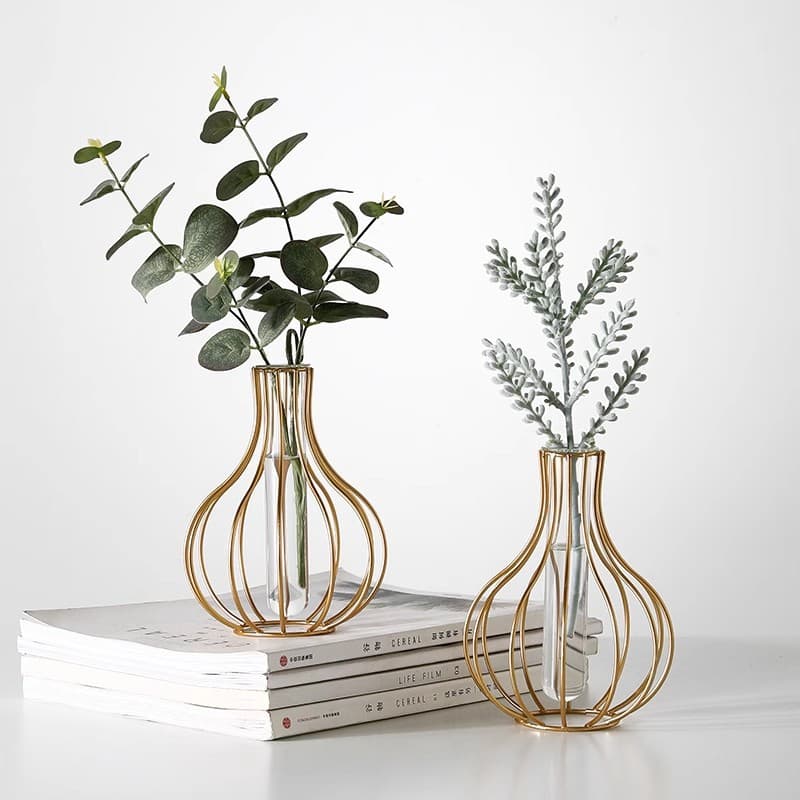 Ins-style Small Glass Vase, Nordic Creative Minimalist Living Room Flower Arrangement Display Desktop Hydroponic Container Decorative Flower Vessel