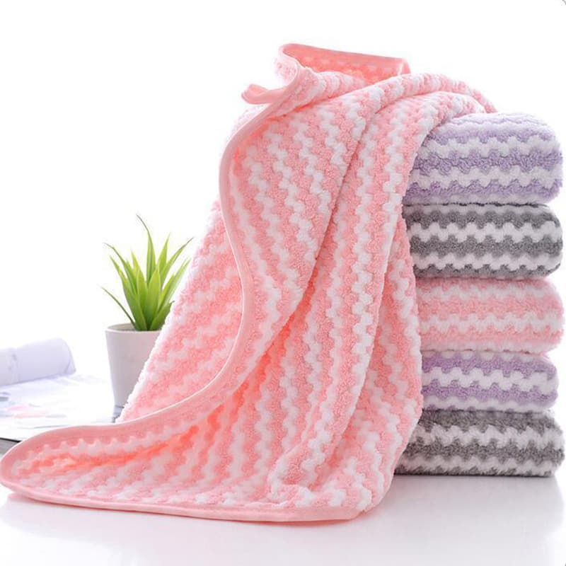 [Chijia] Coral Fleece Bath Towel - Absorbent and Soft Set, Couple Gift, Thick Bath Towel, Wholesale Beach Towel Set