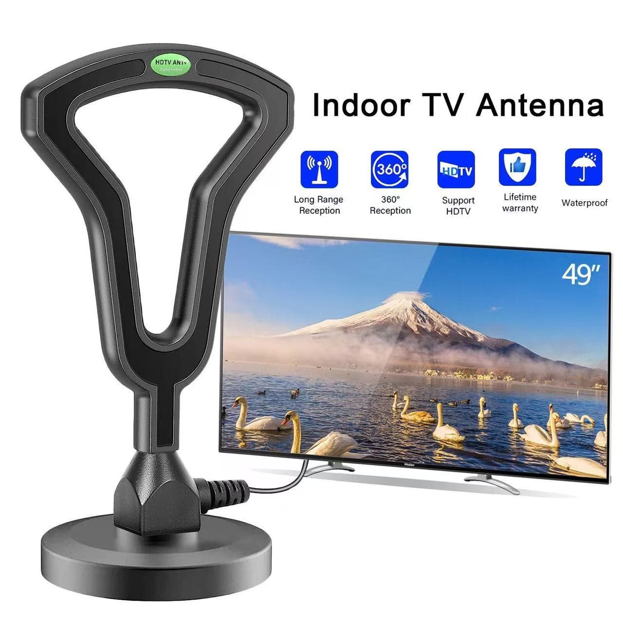 New Digital TV Antenna Indoor/Outdoor Signal Receiver DTMB DVB-T2 Terrestrial Wave TV Antenna