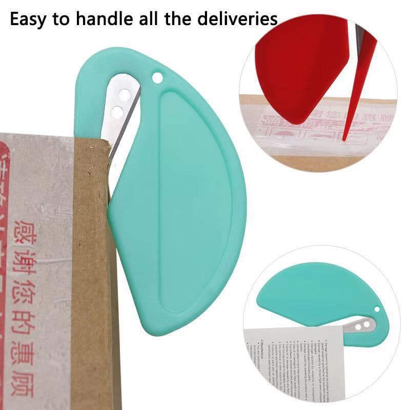 Plastic Mini Letter Opener - Envelope Opener, Paper Cutter, Art Knife, Rope Cutter, Box Opener, Pet Knot Remover