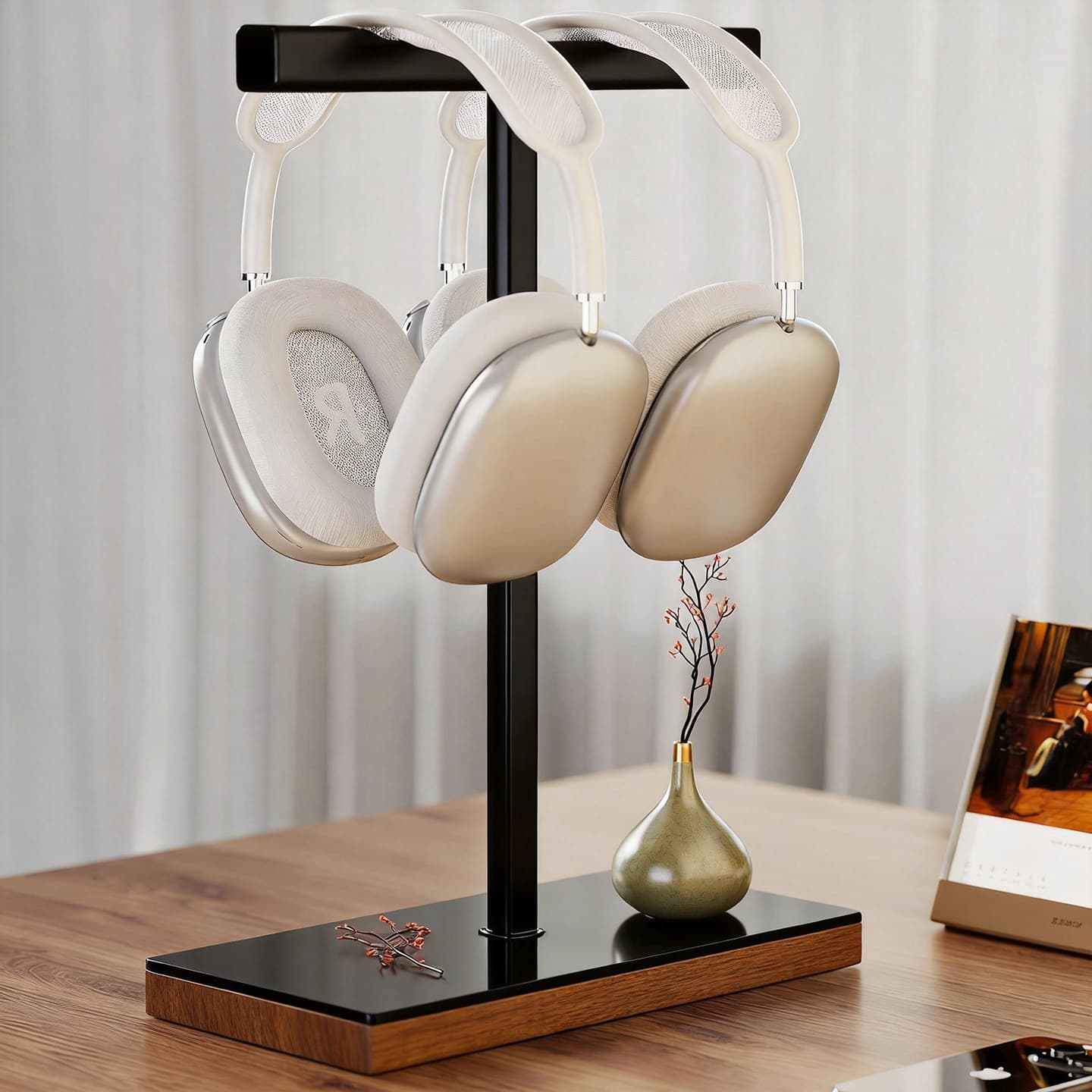 Bluetooth Headphone Stand, Gaming Desk Organizer, Multi-Functional Home Storage Rack, Computer Headset Holder